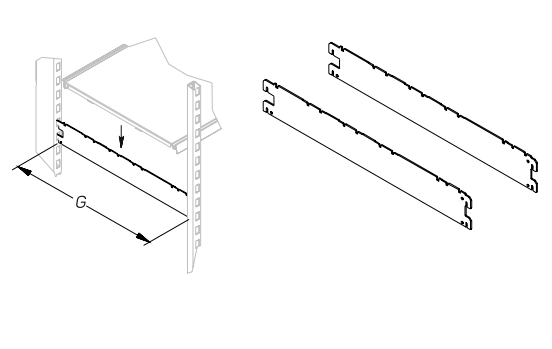 Кронштейн для усиленного стеллажа (комплект) STAHLER Сантехнический крепеж