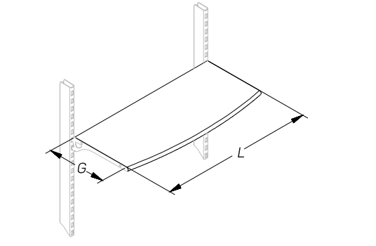 Полка ДСП с полукруглым профилем радиусная STAHLER Мебель для бани и сауны