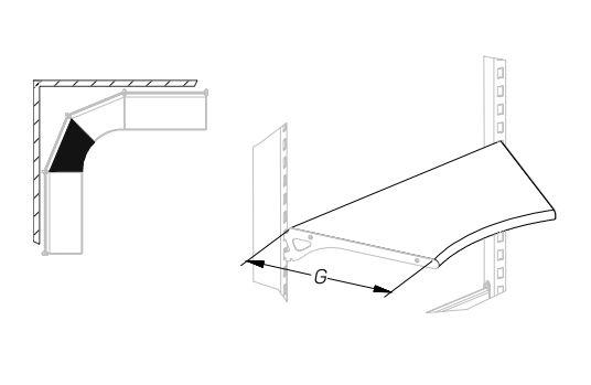 Полка ДСП с полукруглым профилем угловая внутренняя 45° STAHLER Мебель для бани и сауны